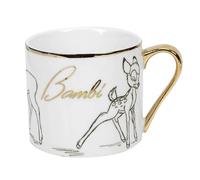 Taza coleccionable de Bambi de Disney, taza blanca clásica con galvanoplastia do