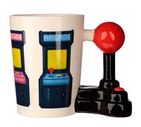 Taza con asa en forma de joystick con arcade - game over