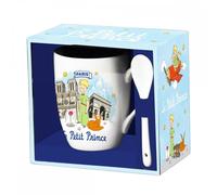 Taza con cuchara Enesco El Principito Arcoíris - Colección Exclusiva