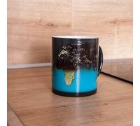 Taza con mapa del mundo - Taza que cambia de color de día y de noche - Mad Monkey