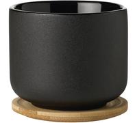 Taza con posavasos THEO 200 ml, negro, Stelton
