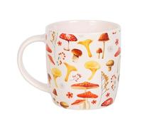 Taza de bosque encantado con estampado de hongos en toda la superficie, taza con diseño de seta para una experiencia de té inspirada en la naturaleza, algo diferente y mágico para decoración del hogar