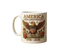 Taza de café 250º cumpleaños 1776-2026 Años Vasija de Cerámica
