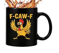 Taza de café con diseño de gallo | Taza de cerámica de 325 mililitros para bebidas - Jarra de cerveza para el hogar | para estudio, salón, profesor, estudiante, oficina, restaurante, hotel
