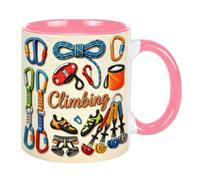 Taza de café con efecto de escalada en roca, regalo para escaladores de roca, amantes de la aventura al aire libre, papá, marido