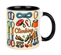 Taza de café con efecto de escalada en roca, regalo para escaladores de roca, amantes de la aventura al aire libre, papá, marido