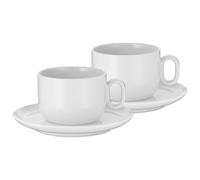 Taza de café con platillo BARISTA, juego de 2 piezas, 160 ml, blanco, WMF