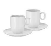 Taza de café con platillo BARISTA, juego de 2 piezas, blanco, WMF