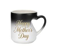 Taza de café de cerámica - 325ml Taza termosensible color cambiante | Cerámica en forma de corazón, regalo del día de la madre para chocolate caliente té leche jugo de agua casa dormitorio eventos