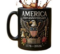 Taza de Cerámica - 250 Aniversario, Logotipo de la Bandera de Águila | Regalos de Veteranos Tazas de Té | Eficaz 11oz Tazas De Café Con Mango, Símbolo Cultural Taza Para Adultos Hombres Mujeres