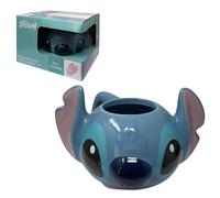 Taza de cerámica 3D Stitch Disney modelo mug 385ml personaje tridimensional tazón de desayuno para niños coleccionable