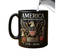 Taza de cerámica - 9 x 10 x 8 cm, taza de café para adultos, hombres | mujeres con diseño de símbolo cultural, copa de bandera de águila para té caliente, viajes, oficina, hogar, , diario