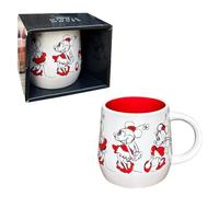 Taza de cerámica coleccionable Minnie Disney modelo abombado 360 ml taza de desayuno para grandes y pequeños