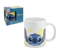 Taza de cerámica de patrón Stitch Disney para niños, de 325 ml, taza para el desayuno