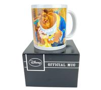 Taza de cerámica del Cuento de la Bella y la Bestia Tan Antiguo como el Tiempo, Multicolor