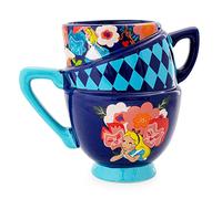 Taza de cerámica esculpida de Alicia en el país de las maravillas de Disney, taza de café grande para espresso, cafeína, bebidas, artículos esenciales para el hogar y la cocina, bonitos regalos de