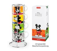 Taza De Espresso Mickey I Am De Porcelana Multicolor 4 Piezas B 11 H 21cm