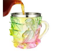Taza De Libro Pintado,Taza De Libro Pintada De 150ml Mujer Colorida Con Asa - Taza En Forma De Libro Pintado A Mano 3D Con Asa,Para Mujeres Ratones De Libro Escritores Lectores Regalo De Té De Café