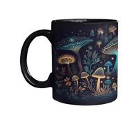 Taza De Setas Mágicas - Taza De Café De Viaje, Taza De Café Divertida, Taza De Café De Cerámica | Linda Taza De Café Expreso Con Forma De Seta, Tazas Novedosas Con Patrón De Setas, Taza Que Cambia De