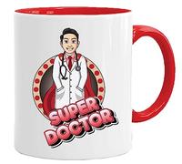 Taza de superhéroe | Super Mum Dad Auntie Gran Grandad | Regalos para mamá | Regalos de cumpleaños para mujeres | Regalo de cumpleaños de Navidad | Regalo del Día del Padre (Doctor (hombre))