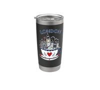 Taza de té de Londres Big Ben Reino Unido Lindo recuerdo de viaje Vaso térmico de acero inoxidable de doble pared