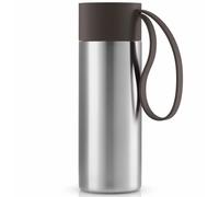 Taza de viaje TO GO 350 ml, correa chocolate, acero inoxidable, Eva Solo