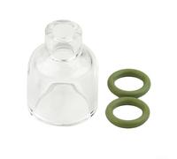 Taza de vidrio de soldadura TIG, boquilla transparente para WP9/17/18/20/26 consumibles Copa de vidrio de antorcha de soldadura para antorcha TIG Cuerpo de boquilla de lente de gas para piezas de
