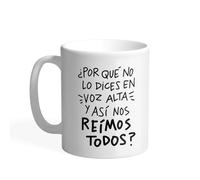 Taza desayuno para Profesores - Así nos reímos todos - Taza café divertida