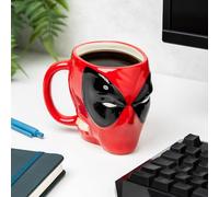 Taza en forma de máscara Deadpool - Producto oficial Marvel, taza para bebidas calientes y frías, regalo para fans de Deadpool, 550ml