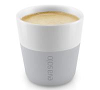 Taza espresso, 80 ml, juego de 2 piezas, con tapa de silicona, gris claro, Eva Solo