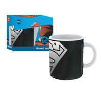 Taza Cerámica Superman 11oz - Estilo Negro en Caja de Regalo