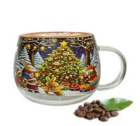 Taza genérica de de Navidad - , 10 x 8 cm, 300 ml, taza de café, | Contenedor de bebidas festivas temporada- para lata, agua, vino, cao | Cocina y hogar