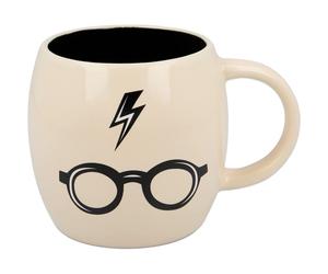 Taza Harry Potter Gafas Ovalada Cerámica 380 mls