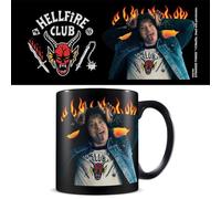 Taza hellfire club & eddie negra 315 ml