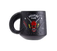 Taza Hellfire Club Stranger Things - Producto oficial Netflix, taza de café de cerámica en relieve con demonio, regalo para fans de Stranger Things 400ml (14 oz)