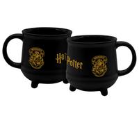 Taza HP Hogwarts Escudo de Caldera Diseño de Caldera 560 ml | Harry Potter | Café | Té | Cacao | Taza de cerámica | Taza de cerámica | Regalo | Cumpleaños | Navidad | Caldero | Efecto dorado |