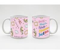 Taza last level friends nombres rosa