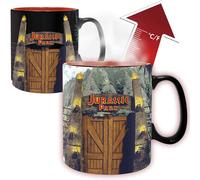 Taza Mágica Jurassic Park Puertas Parque Tiranosaurio Rex Térmica 460 mls