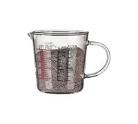Taza medidora de vidrio de borosilicato de alta calidad, apta para microondas, escala transparente, para hornear, cocinar, microondas, taza medidora de vidrio