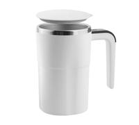 Taza Mezclador de Café Automático - Taza Automóvil de 380 ml | Vaso mezclador recargable con pantalla de temperatura | Acero inoxidable 304 | Agitación eléctrica | Mezclador portátil de bebidas