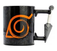 Taza Naruto Shippuden Kunai Konoha Asa 3D Cerámica 500 mls