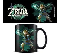 Taza Negra The Legend of Zelda Sacred Power Gaming 312 ml | Ideal para Café | Diseño Sacred Power | Apta Microondas | Producto Oficial | Regalo Gamer