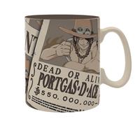 Taza One Piece 460Ml Wanted Ace Caja De Cartón Cerámica ABYSTYLE
