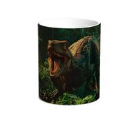 Taza Parque Jurasico. Jurassic World. Jurassic Park. Blue. Owen. Alan. Ellie. Hammond. Lex. Tim. Claire. Maisie