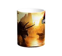 Taza Parque Jurasico. Jurassic World. Jurassic Park. Blue. Owen. Alan. Ellie. Hammond. Lex. Tim. Claire. Maisie