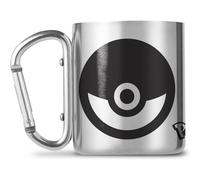 Taza Pokémon Poke Ball Asa Mosquetón Aluminio 227 mls