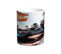 Taza Regreso al futuro. Marty Mcfly. Doc Emmett Brown. Delorean. Biff Tannen. Great Scott. 1,21 Gigavatios