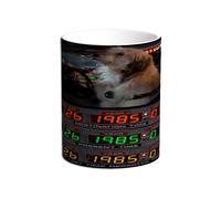 Taza Regreso al futuro. Marty Mcfly. Doc Emmett Brown. Delorean. Biff Tannen. Great Scott. 1,21 Gigavatios