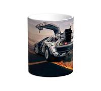 Taza Regreso al futuro. Marty Mcfly. Doc Emmett Brown. Delorean. Biff Tannen. Great Scott. 1,21 Gigavatios