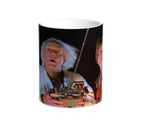 Taza Regreso al futuro. Marty Mcfly. Doc Emmett Brown. Delorean. Biff Tannen. Great Scott. 1,21 Gigavatios